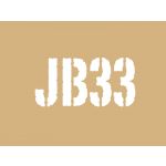 【クライムマックス】 「JB33」ステンシルタイプステッカー（ホワイト） for ジムニーJB33