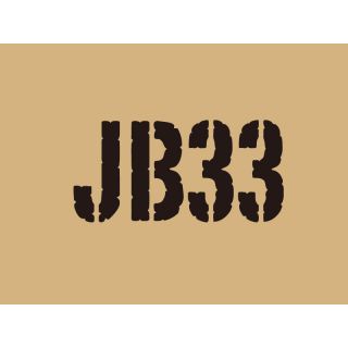 【クライムマックス】 「JB33」ステンシルタイプステッカー（ブラック） for ジムニーJB33