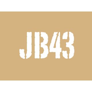 【クライムマックス】 「JB43」ステンシルタイプステッカー（ホワイト） for ジムニーJB43