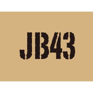 【クライムマックス】 「JB43」ステンシルタイプステッカー（ブラック） for ジムニーJB43