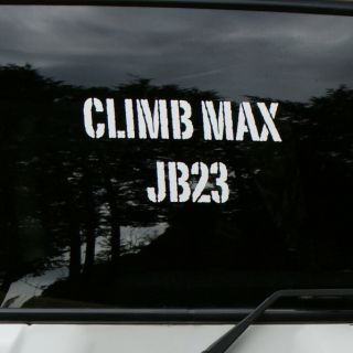 【クライムマックス】 「JB23」ステンシルタイプステッカー（ホワイト） for ジムニーJB23
