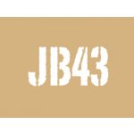 【クライムマックス】 「JB43」ステンシルタイプステッカー（ホワイト） for ジムニーJB43