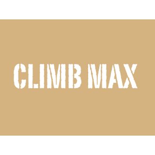 【クライムマックス】 「CLIMB MAX」ステンシルタイプステッカー（ホワイト） for ジムニーJB33