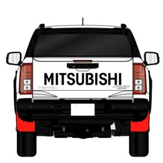 [BR]トライトン/LC2T リアゲート専用MITSUBISHI大型ステッカー